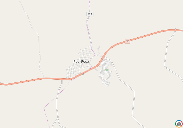 Map location of Paul Roux